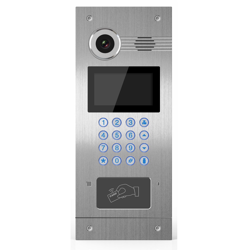IP-Based Video Intercom System Door Panel with Keypad Camera
