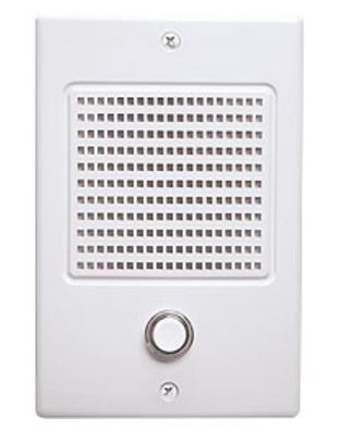 White Wall Type Door Speaker, With Bell Button