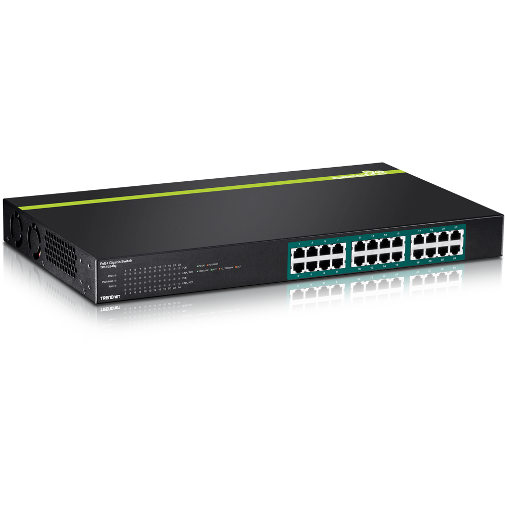 IP Network Based Video Intercom 24 Port GIGABIT/ PoE+/ 370 Watts