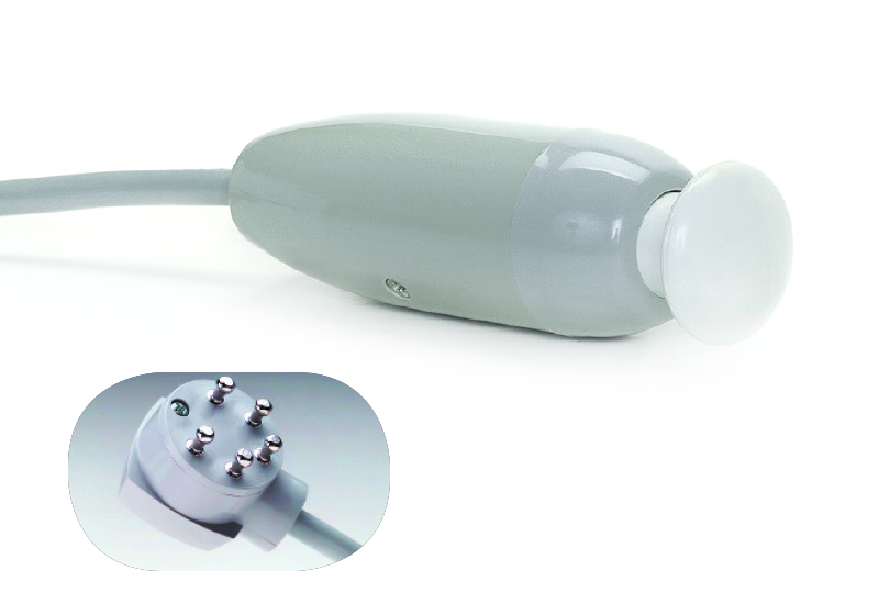 LOCKING BUTTON CALL CORD, FOR CREST/IBM, 5-PIN PLUG, 7'