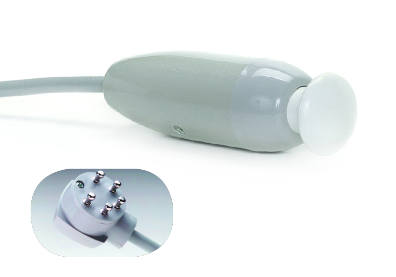LOCKING BUTTON CALL CORD, FOR CREST/IBM, 5-PIN PLUG, 7'