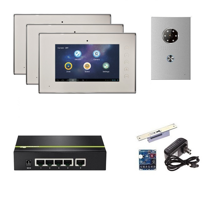 SINGLE RESIDENT IP VIDEO INTERCOM KIT POWER OVER ETHERNET