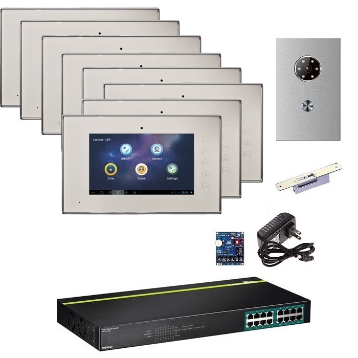 SINGLE BUTTON IP VIDEO INTERCOM KIT NEVER MISS A VISITOR