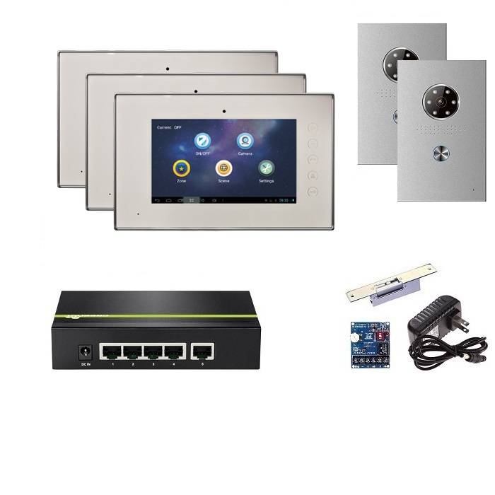 SINGLE RESIDENT IP VIDEO INTERCOM KIT POWER OVER ETHERNET