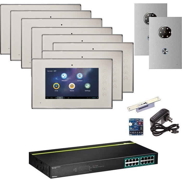 SINGLE BUTTON IP VIDEO INTERCOM KIT NEVER MISS A VISITOR