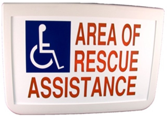 Cornell SN-E42DR Sign, Electric, REFUGE, 2 Sides