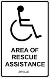 SN-P48SL Cornell is a photoluminescent rescue sign braille - com