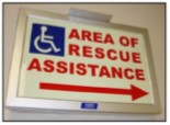 Cornell SN-LM42DR Sign, Lumin,Res Asst, 2 side, Refug