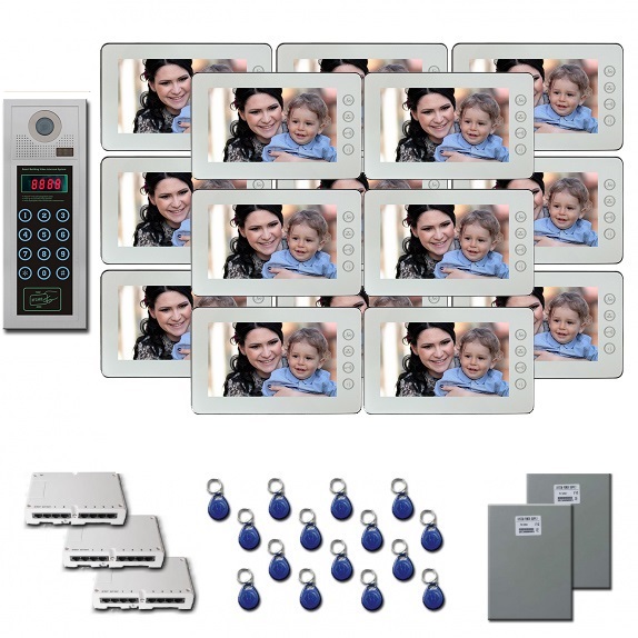 Building Video Intercom 15 7" color monitor door panel